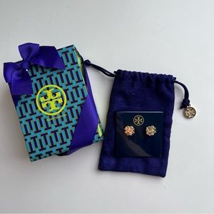 Tory Burch Large T Logo Stud Earring
